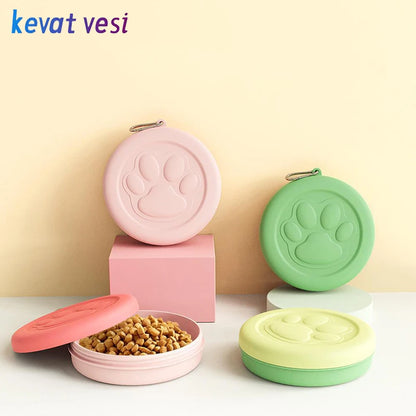 Portable Pet Bowl Dog Bowl with Cover Outdoor Pet Bowl for Dogs Cats Multiple Function Pet Bowl Pet Feeding Supplies