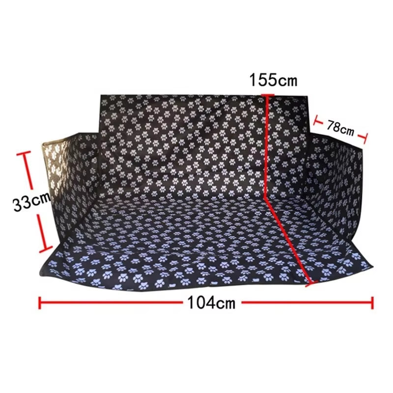 Trunk Dog Carrier Waterproof Seat Cover Foldable Oxford Protector Cushion Pet Mat Pad Hammock Dog Cat Anti-Dirty Autostoel Hond