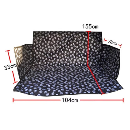 Trunk Dog Carrier Waterproof Seat Cover Foldable Oxford Protector Cushion Pet Mat Pad Hammock Dog Cat Anti-Dirty Autostoel Hond