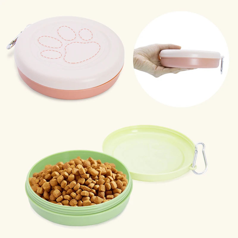 Portable Pet Bowl Dog Bowl with Cover Outdoor Pet Bowl for Dogs Cats Multiple Function Pet Bowl Pet Feeding Supplies